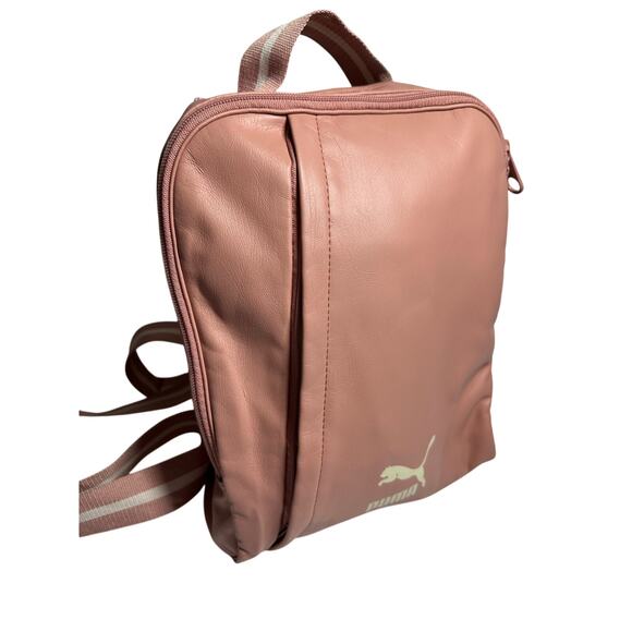Puma Handbags - Puma medium to small pink backpack purse leather, 11x9x2.5 for girls & women